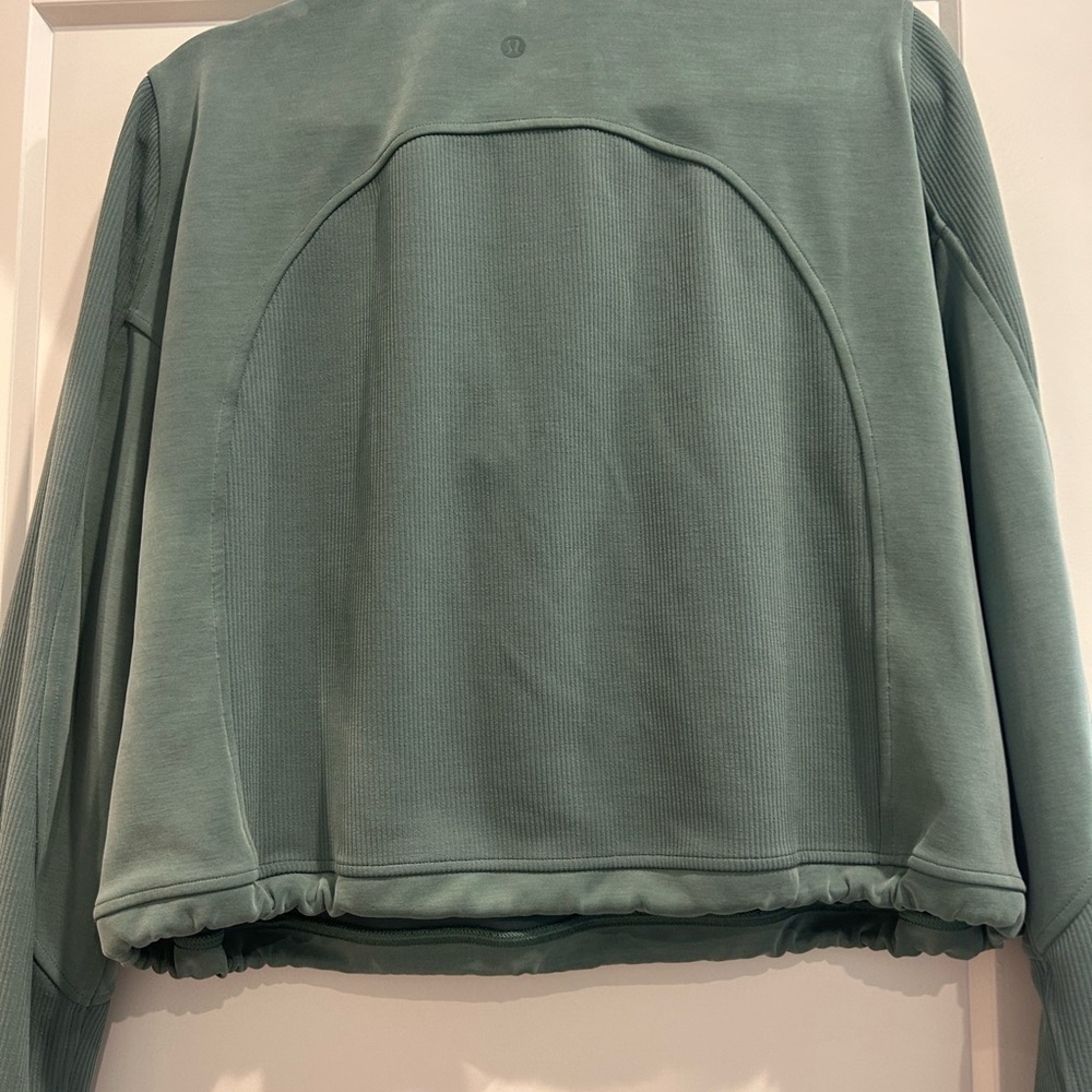 Lululemon Athletica Teal Quarter-Zip Softstreme - Picture 2 of 3